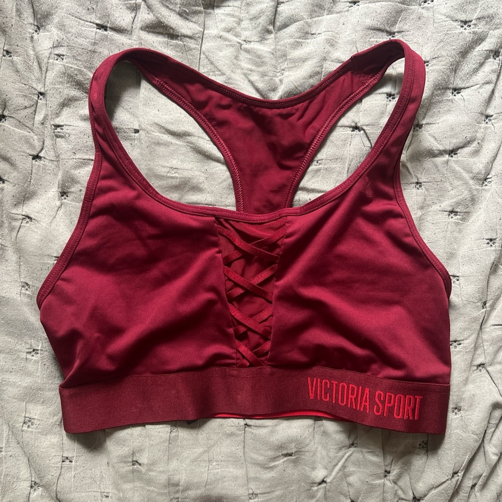 Victoria Secret Burgundy Sports Bra
